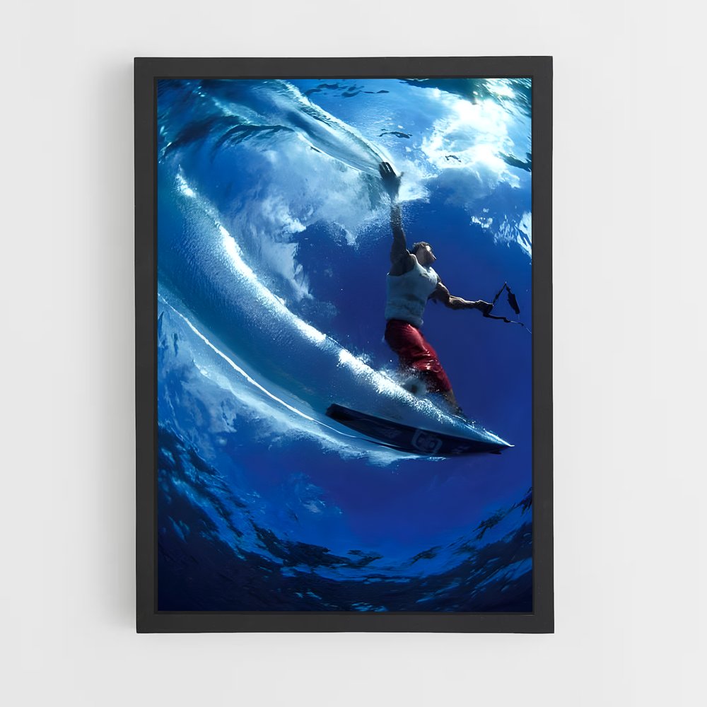 Poster Surf en Émotion – affiche Ski nautique (vue 2)